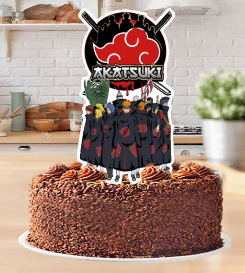 Topo de Bolo Akatsuki