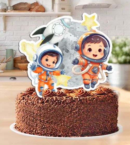 Topo de Bolo Astronauta