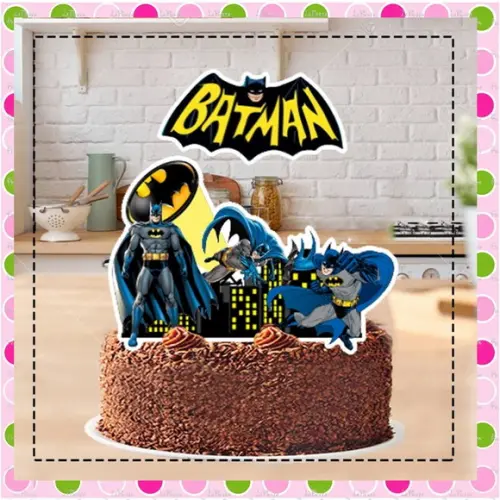 Topo de Bolo Batman