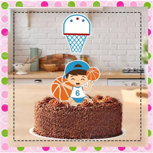 Topo de Bolo Basquete