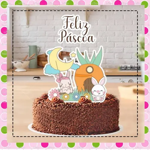 Topo de Bolo Páscoa