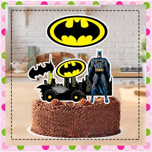 Topo de Bolo Batman