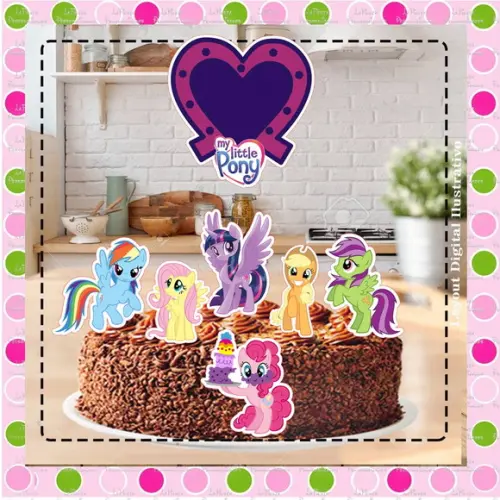 Topo de Bolo My Little Pony