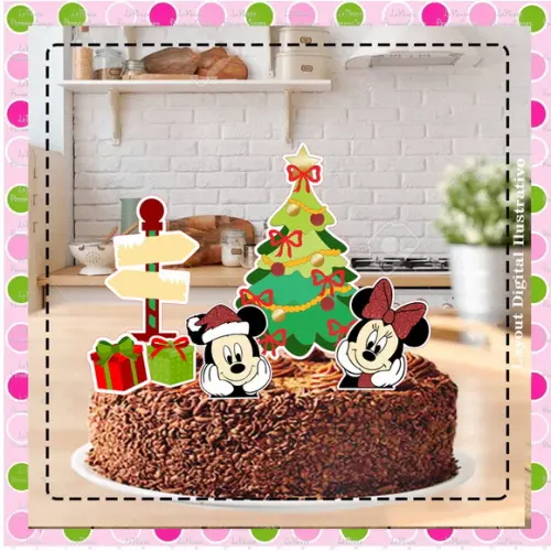 Topo de Bolo Natal