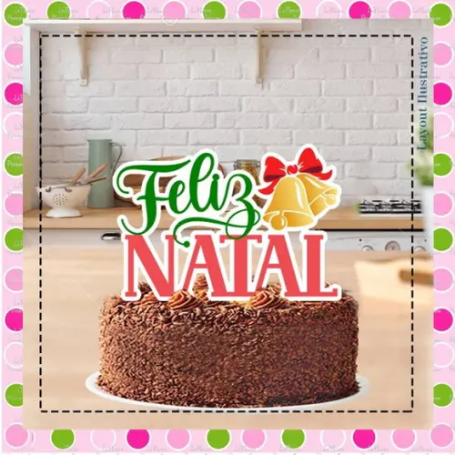 Topo de Bolo Natal