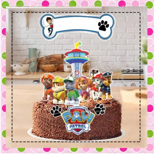 Topo de Bolo Patrulha Canina