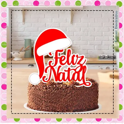 Topo de Bolo Natal