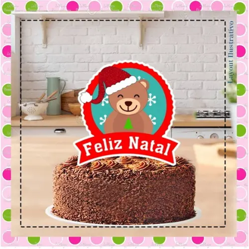 Topo de Bolo Natal