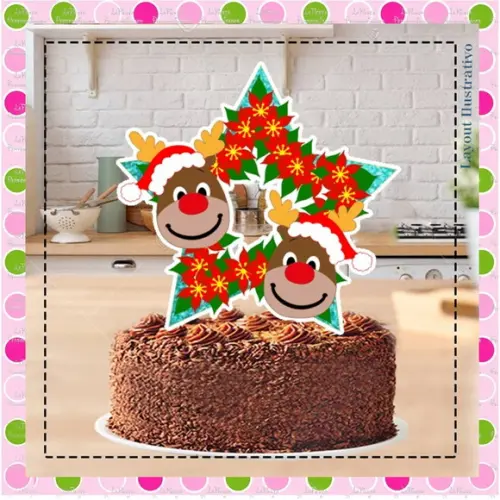 Topo de Bolo Natal