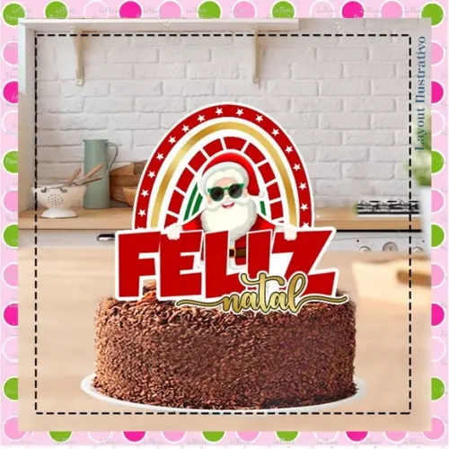 Topo de Bolo Natal