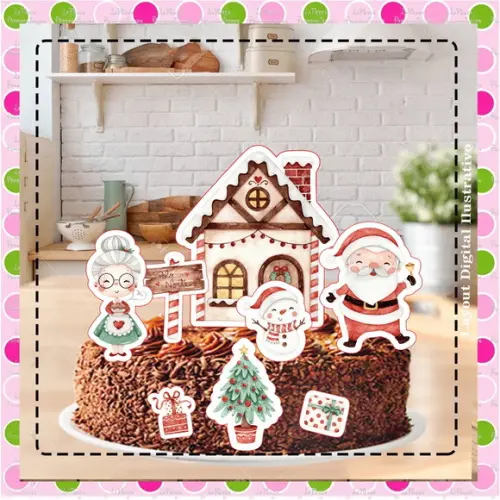 Topo de Bolo Natal