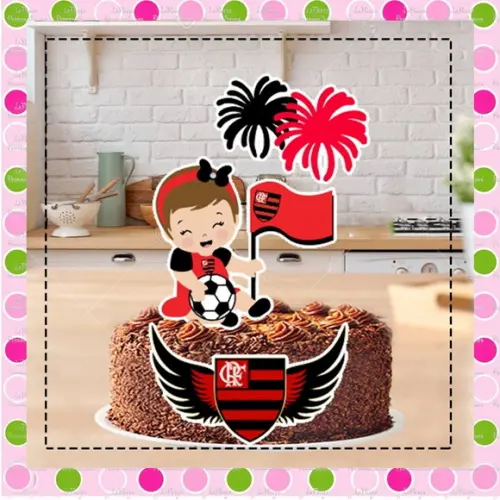 Topo de Bolo Torcedora Bebê