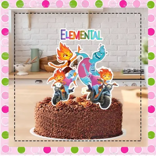 Topo de Bolo Elemental