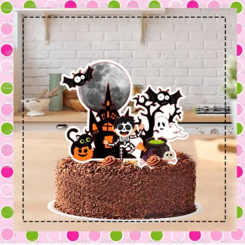 Topo de Bolo Halloween