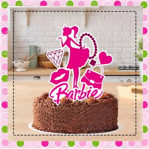 Topo de Bolo Barbie