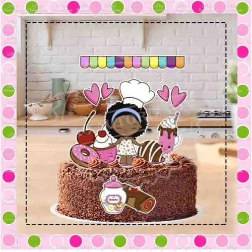 Topo de Bolo Confeiteira