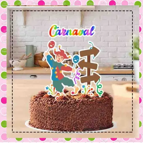 Topo de Bolo Carnaval