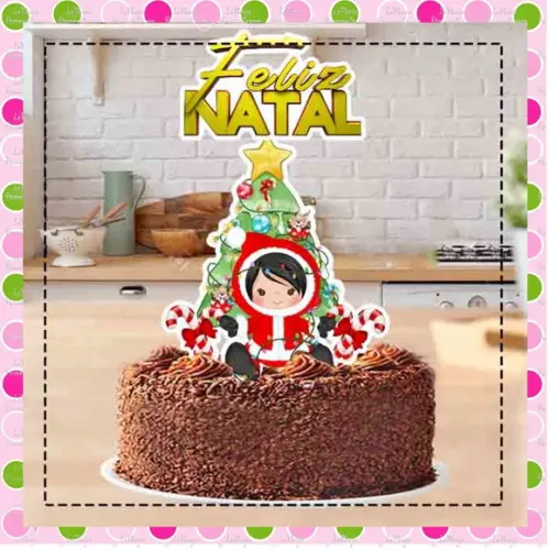 Topo de Bolo Natal