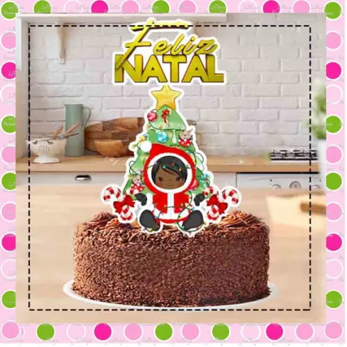 Topo de Bolo Natal