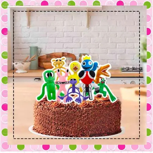 Topo De Bolo Rainbow Friends