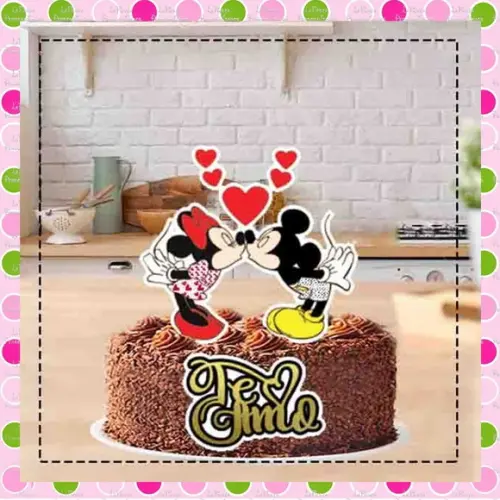 Topo de Bolo Mickey e Minnie