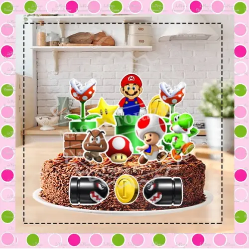 Topo de Bolo Mario Bros