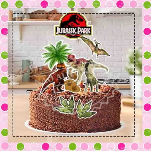 Topo de Bolo Dinossauro