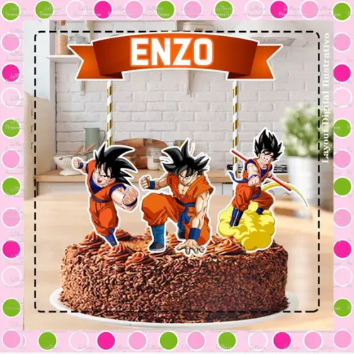 Topo de Bolo Dragon Ball
