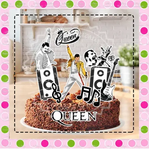 Topo de Bolo Queen