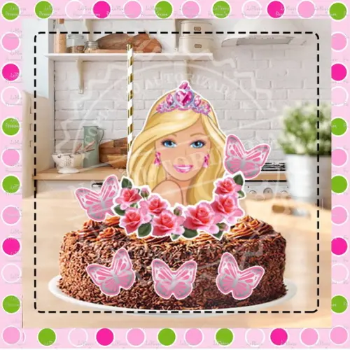 Topo de Bolo Barbie