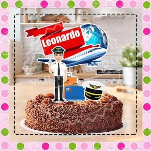 Topo de Bolo Piloto