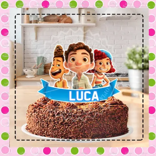 Topo de Bolo Luca o Filme