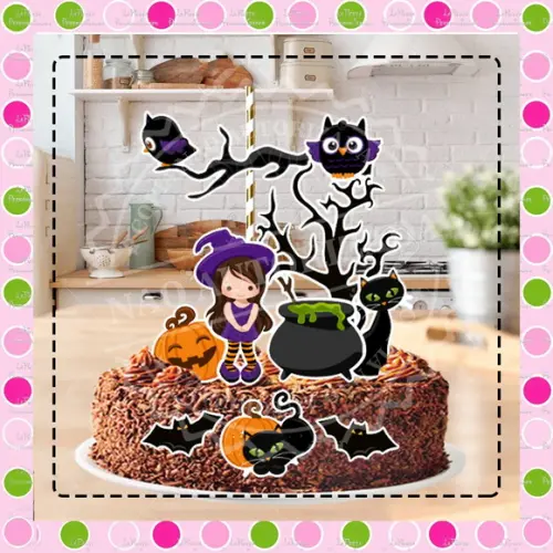 Topo de Bolo Halloween