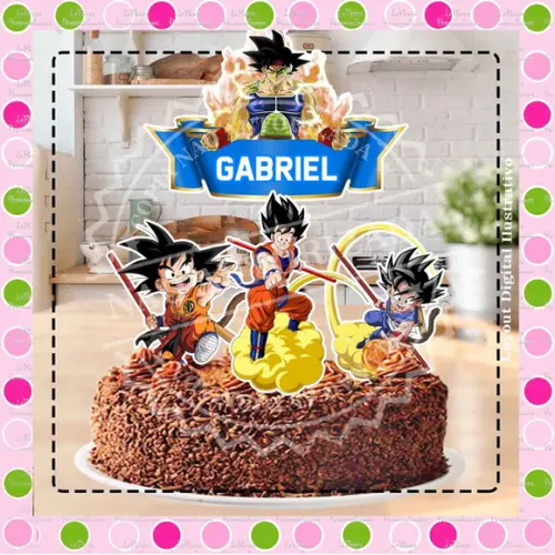Topo de Bolo Dragon Ball