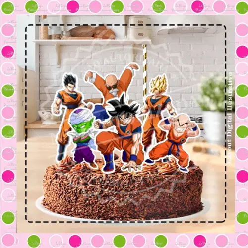 Topo de Bolo Dragon Ball