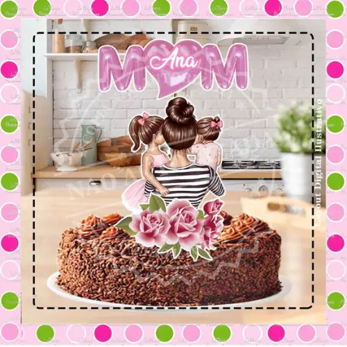 Topo de Bolo Mãe