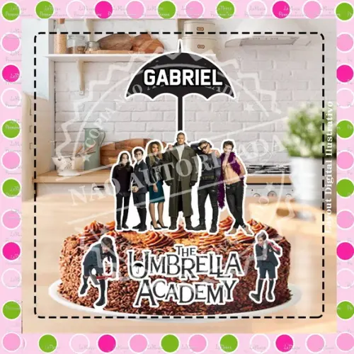 Topo de Bolo The Umbrella Academy