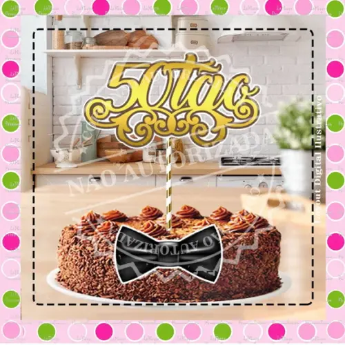 Topo de Bolo 50 Anos