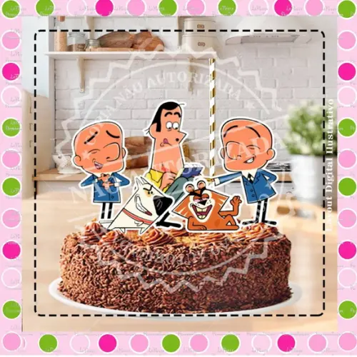 Topo de Bolo Mr. Magoo