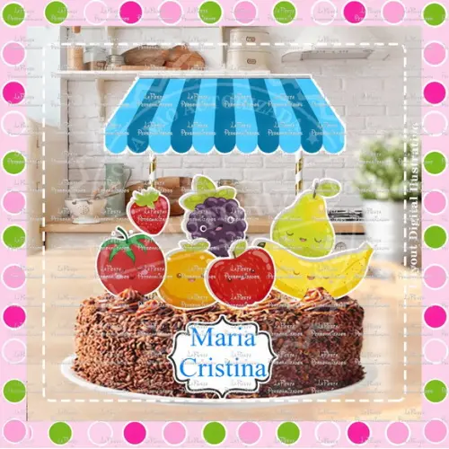 Topo de Bolo Frutaria