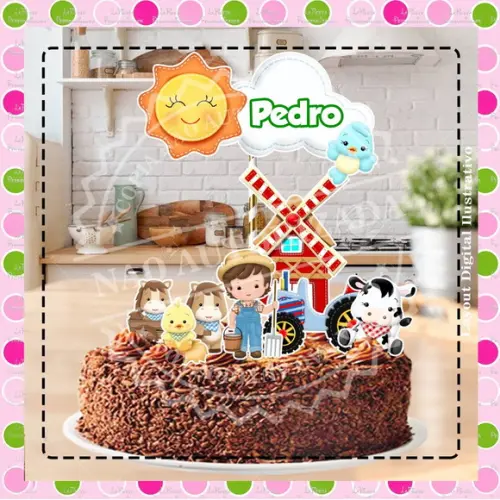 Topo de Bolo Fazendinha