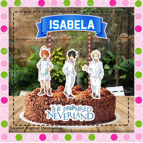 Topo de Bolo The Promisse Neverland