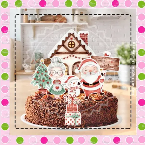Topo de Bolo Natal