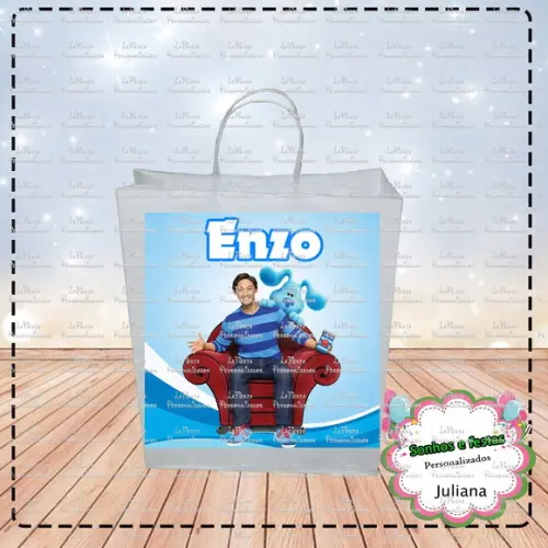 Rótulo ´para Sacolinha As Pistas de Blue