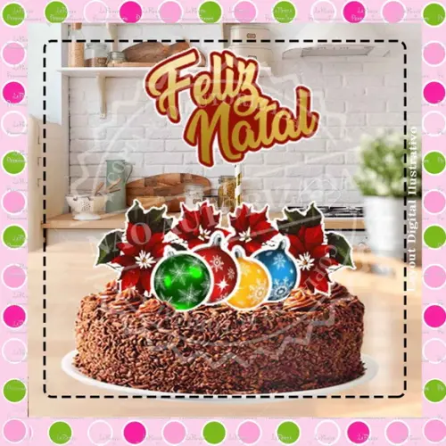 Topo de Bolo Natal