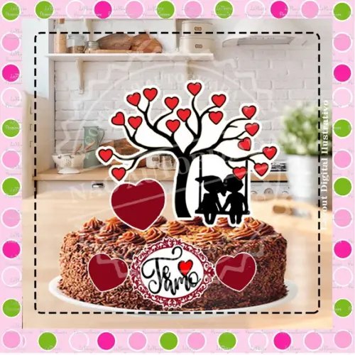 Topo de Bolo Amor