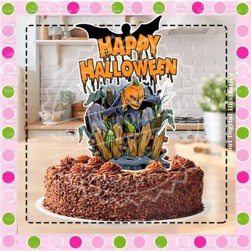 Topo de Bolo Halloween