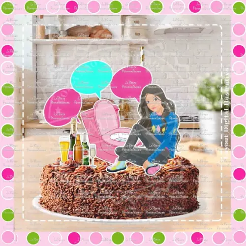 Topo de Bolo Barbie