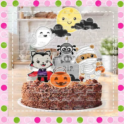 Topo de Bolo Halloween