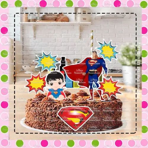 Topo de Bolo Super Homem
